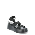 thumbnail image 1 of No Boundaries Women's Elastic Banded Platform Sandals, 1 of 6