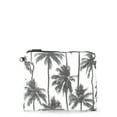 thumbnail image 1 of No Boundaries Women's Beach Wipeable Pouch, Black/White Palm, 1 of 4