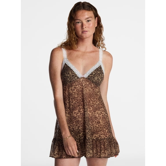 No Boundaries Beaded Lace Babydoll Dress, Women's XS-3XL