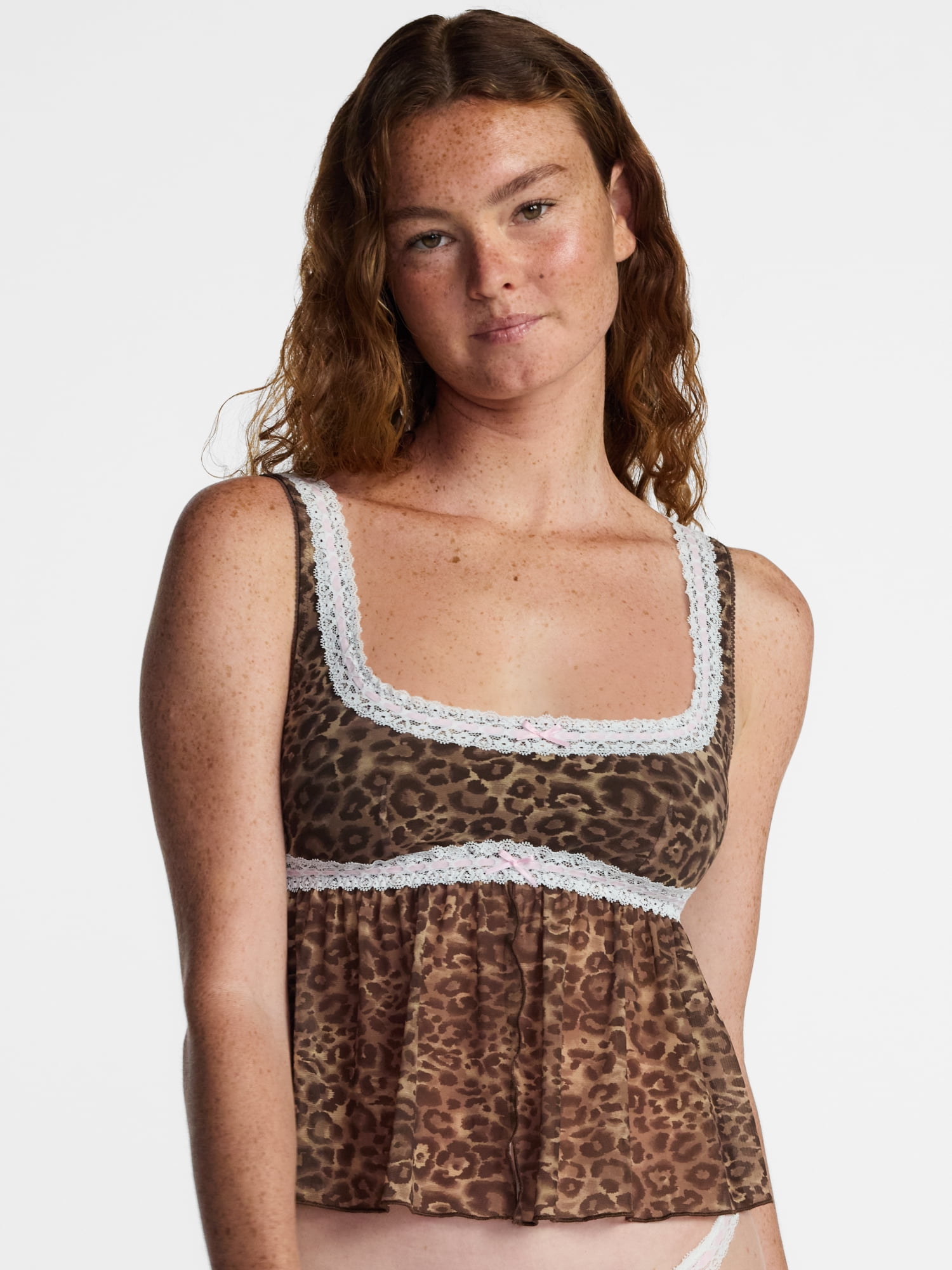 No Boundaries Beaded Lace Flyaway Top, Women's XS-3XL