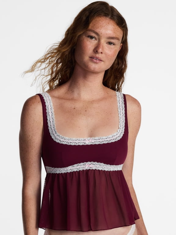 Beaded Lace Flyaway Top, Women's XS-3XL
