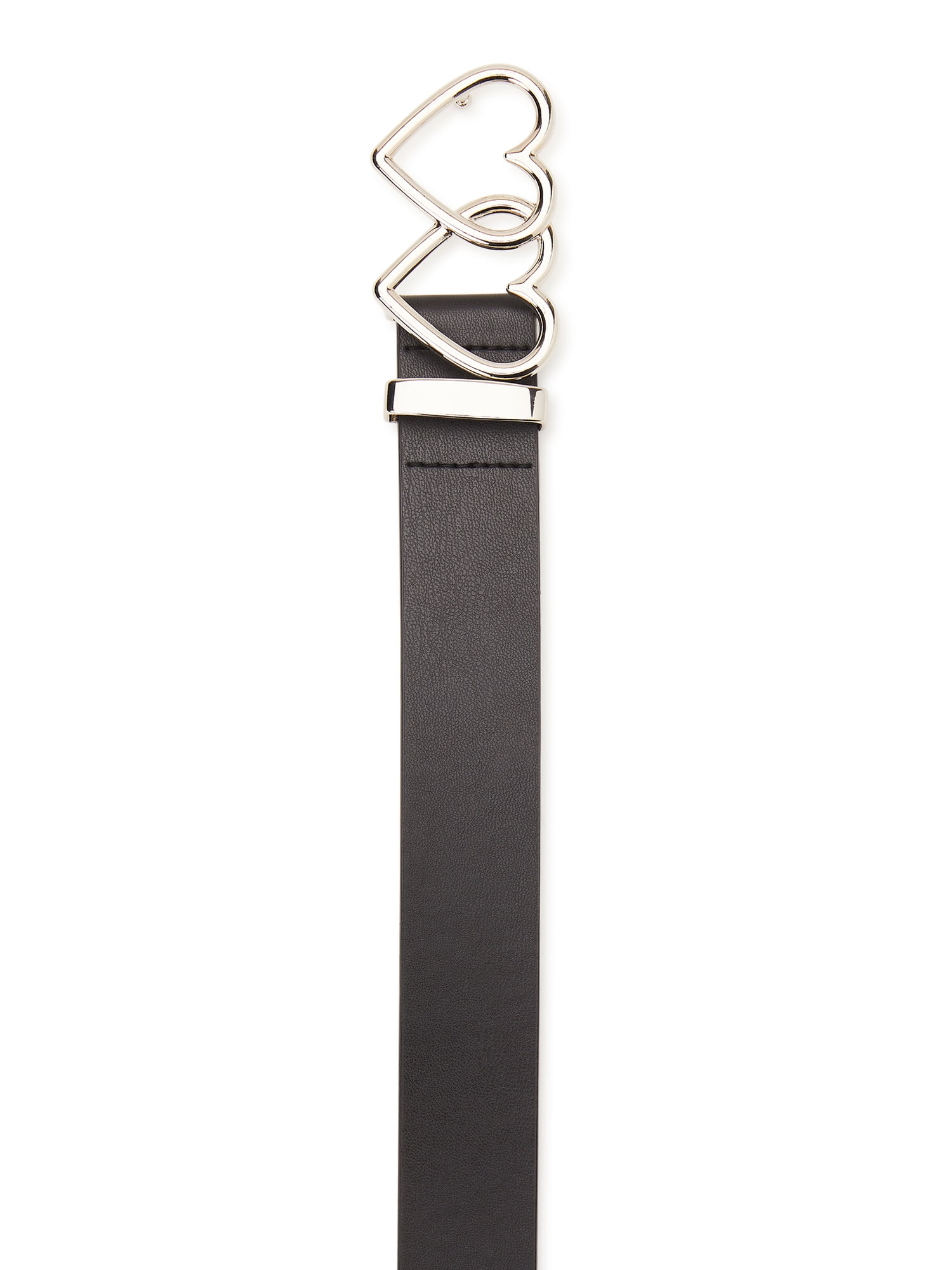 No Boundaries Black and Silver Leather Belt with Studded Design Marlowe Black Studded Leather Belt | Linea Pelle main image 4