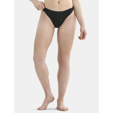 No Boundaries Ribbed Cheeky Bikini Bottoms, Women’s