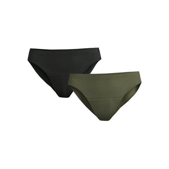 No Boundaries Women's Bikini Period Panties, Super Absorbency, 2-Pack