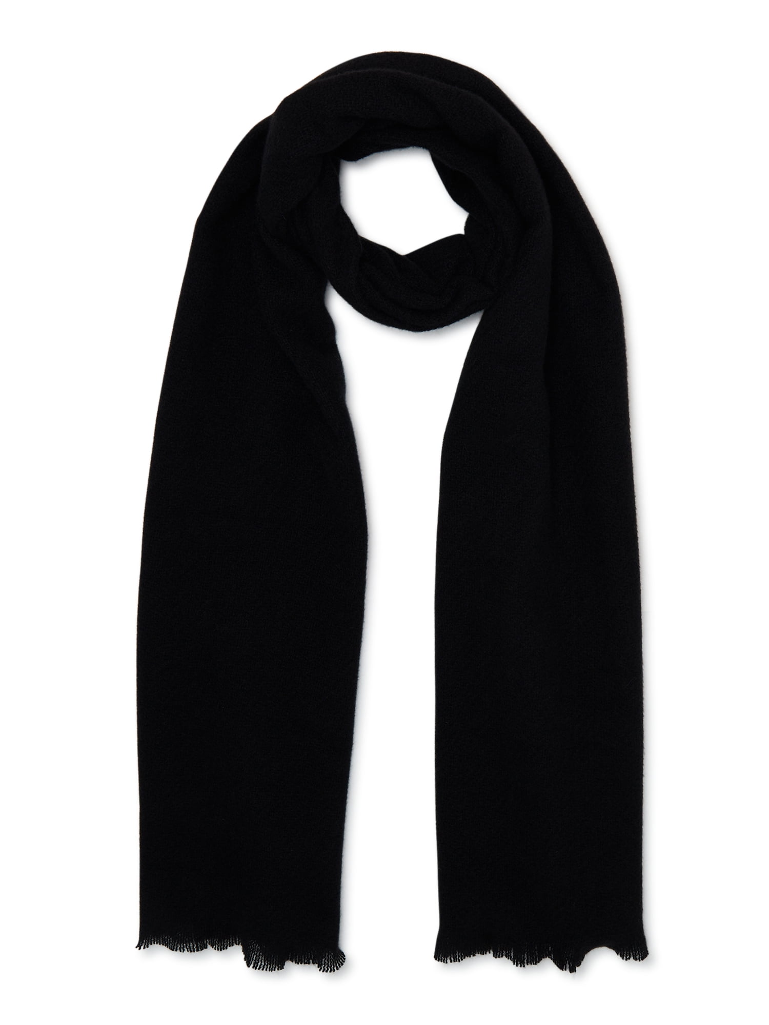No Boundaries Women's Blanket Wrap Scarf Black Soot