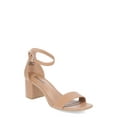 thumbnail image 1 of No Boundaries Women's Block Heel Sandals, Wide-Width Available, 1 of 5