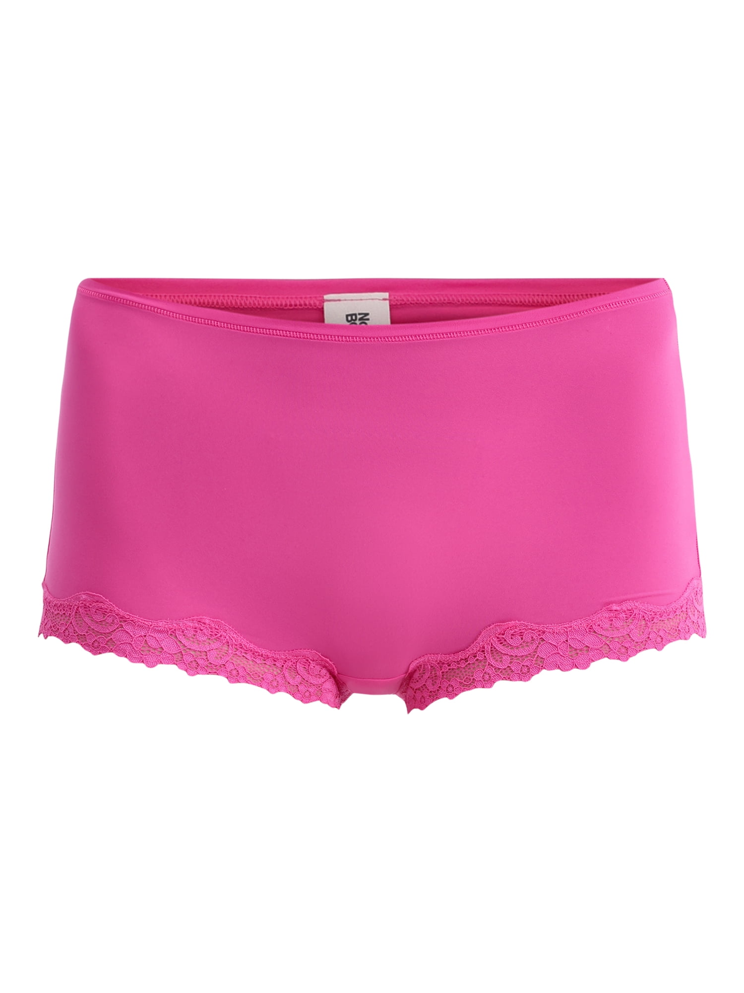 No Boundaries Body Base Boyshort Panties with Lace, Women's