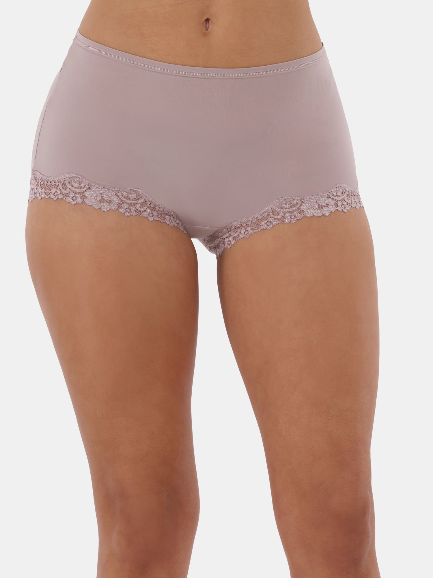 No Boundaries Body Base Boyshort Panties with Lace, Women's