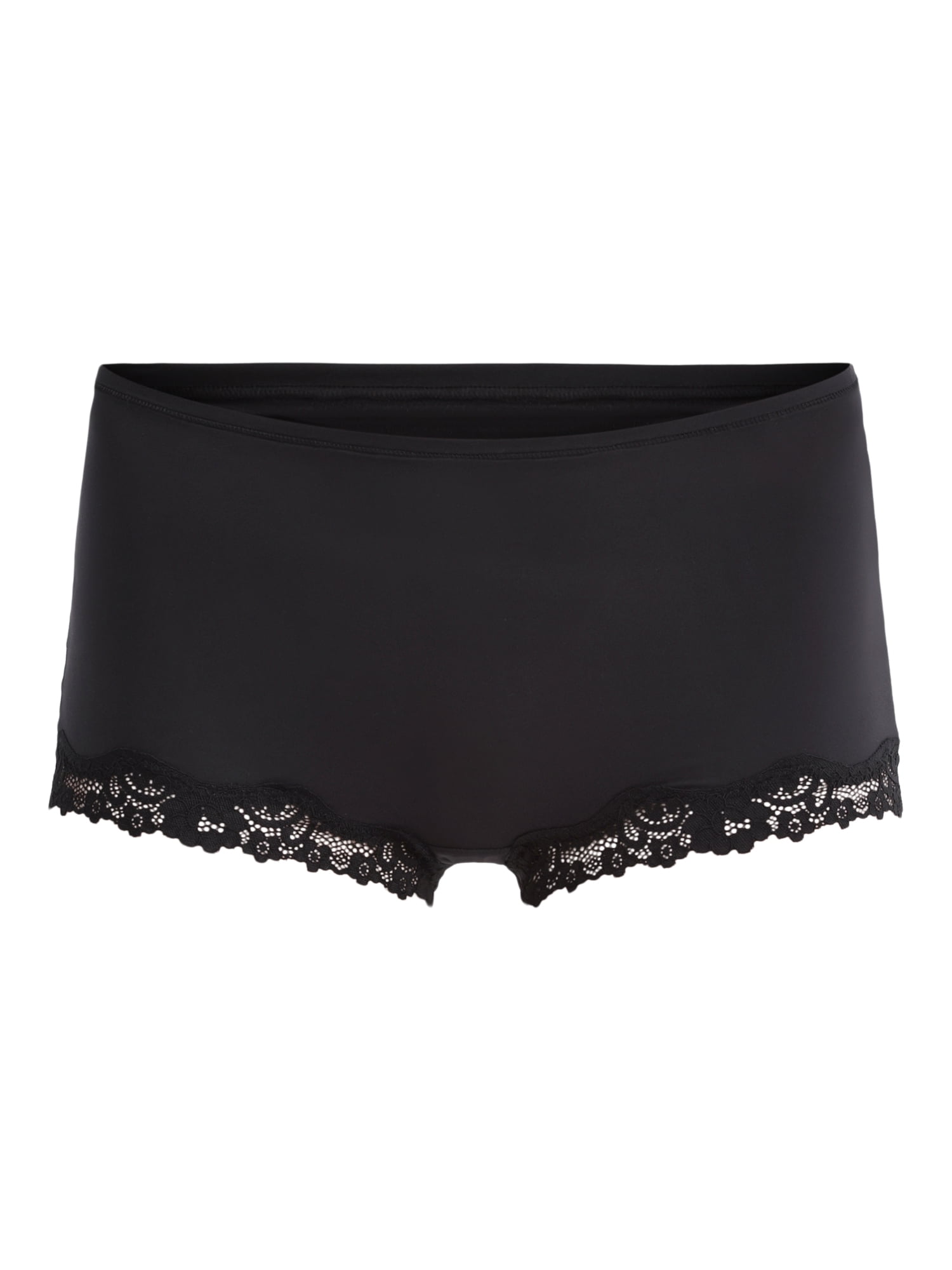 No Boundaries Body Base Boyshort Panties with Lace, Women's