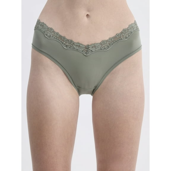 No Boundaries Body Base Hipster Panties with Lace, Women's