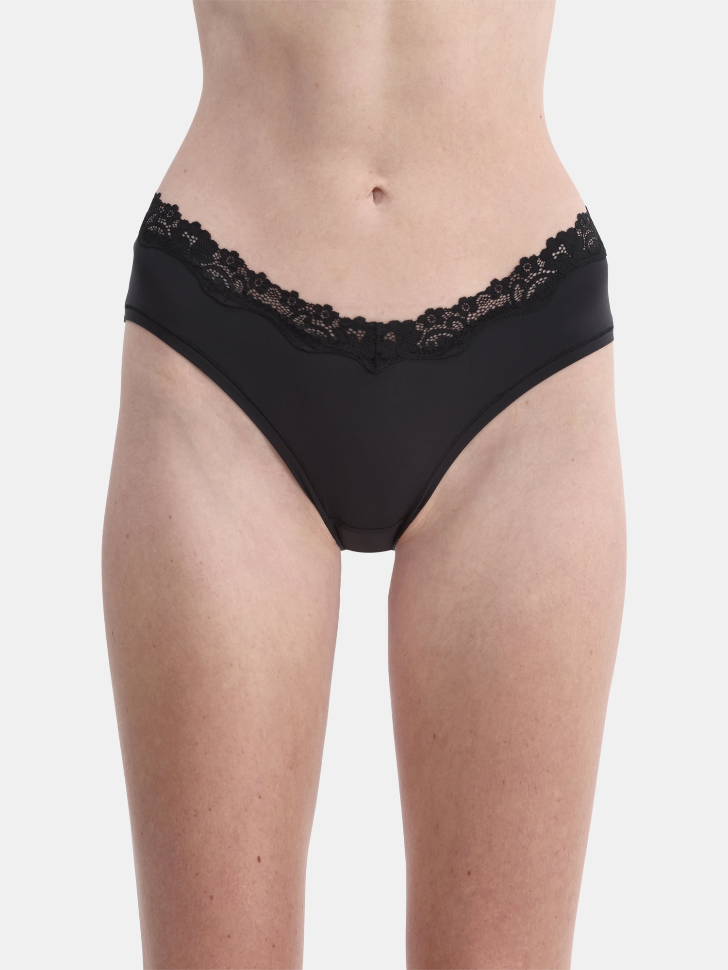 No Boundaries Body Base Hipster Panties with Lace, Women's