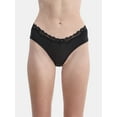 thumbnail image 1 of No Boundaries Body Base Hipster Panties with Lace, Women's, 1 of 3