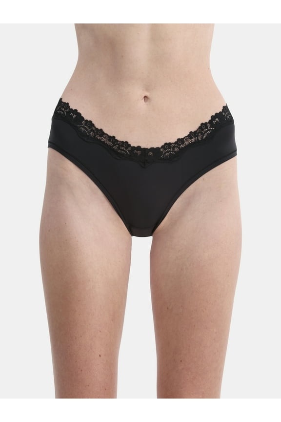 Body Base Hipster Panties with Lace, Women's