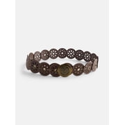 No Boundaries Women's Boho Concho Belt, Brown