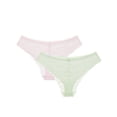 thumbnail image 1 of No Boundaries Women’s Bow Lace Cheeky Underwear, 2-Pack, Sizes XS-XXXL, 1 of 4