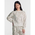 thumbnail image 1 of No Boundaries Women's Boxy Fleece Sweatshirt, Midweight, Sizes XXS-4X, 1 of 5