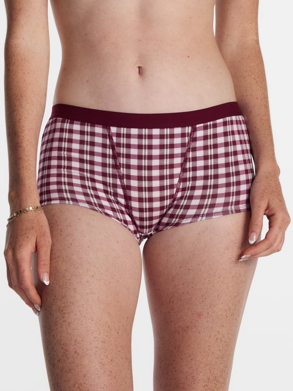Cotton Blend Boyshort Panties, Women's XS-XXXL