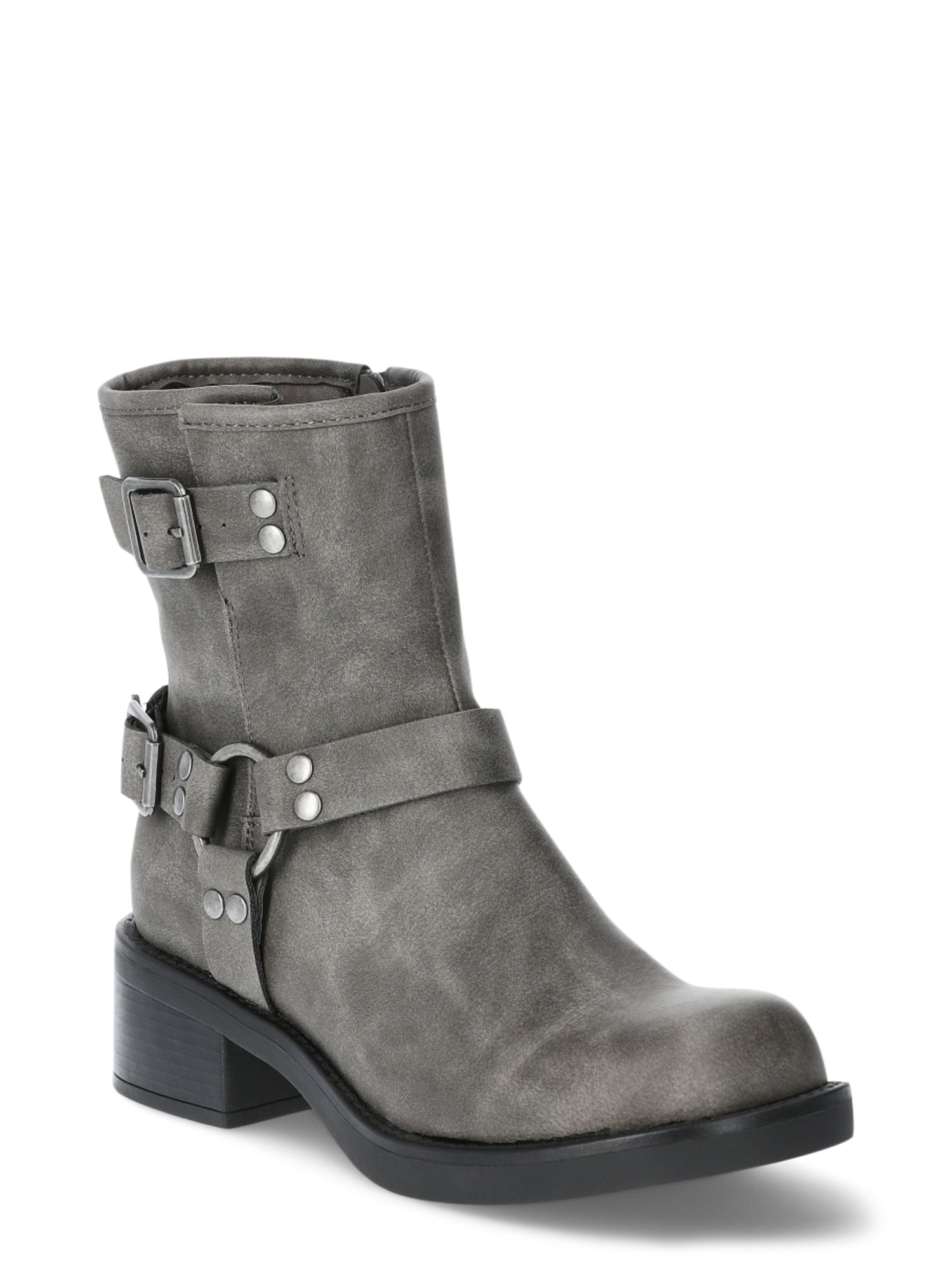 No Boundaries Women s Buckle Moto Boots
