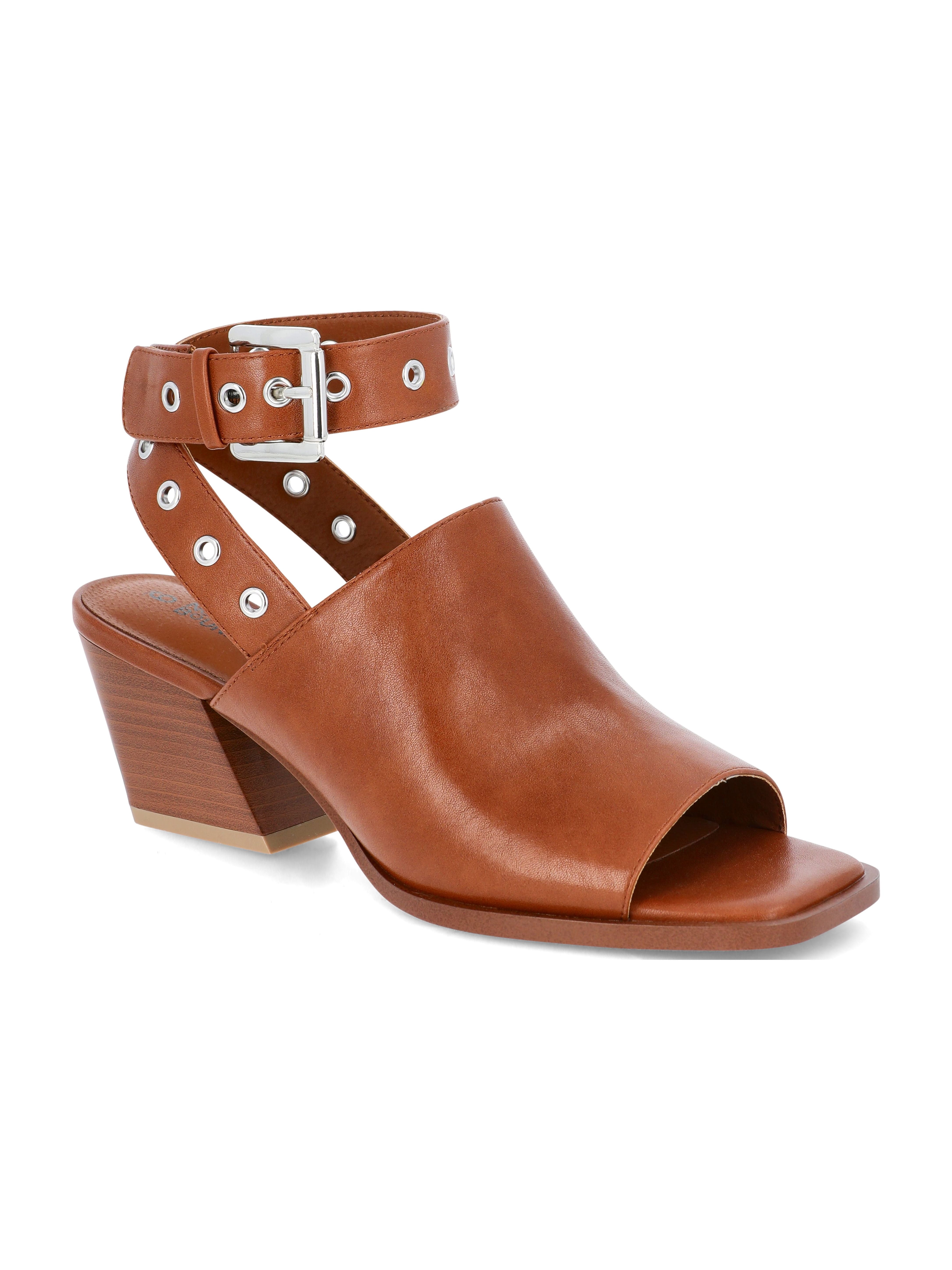 No Boundaries Women's Buckle Sandal Block Heels