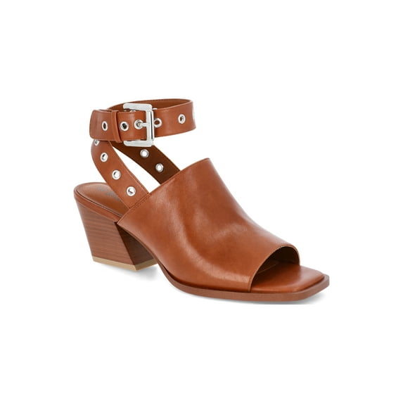 No Boundaries Women's Buckle Sandal Block Heels