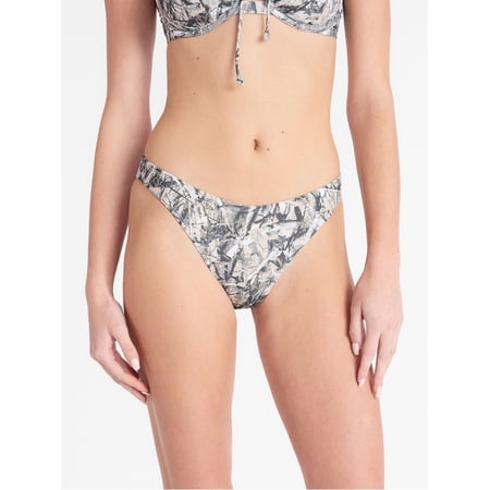 No Boundaries Camo High Cut Swim Bottoms, Women's XXS-XXL