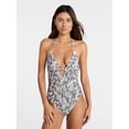 thumbnail image 1 of No Boundaries Camo One Piece Swimsuit, Women's XXS-XXL, 1 of 5