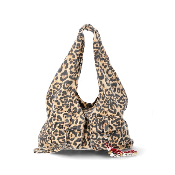 No Boundaries Women's Hobo Bag, Leopard