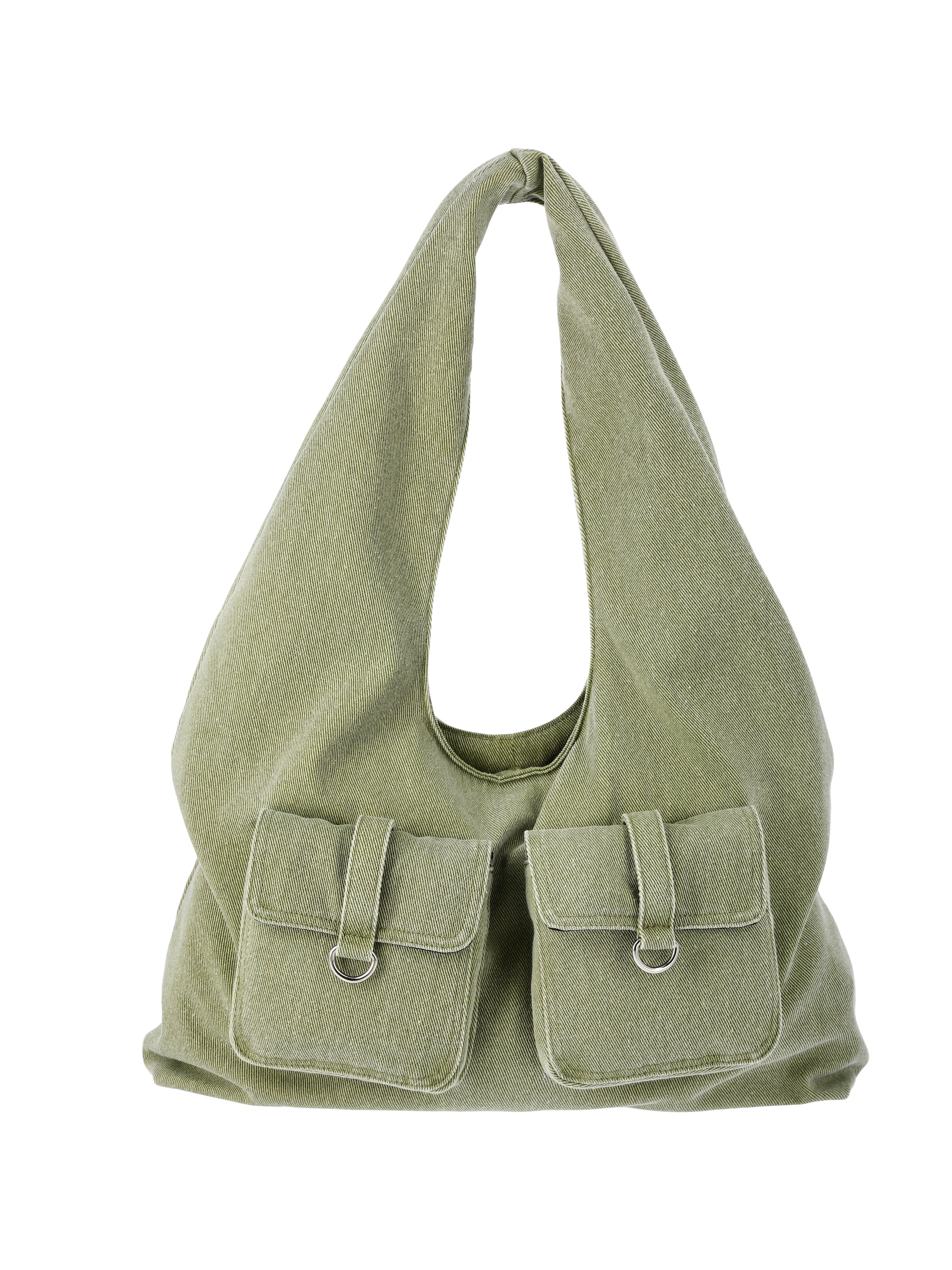 No Boundaries Oversized Quilted Hobo Bag – Stylish Olive