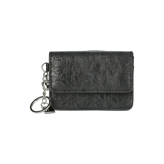 No Boundaries Women's Charm Card Holder, Black