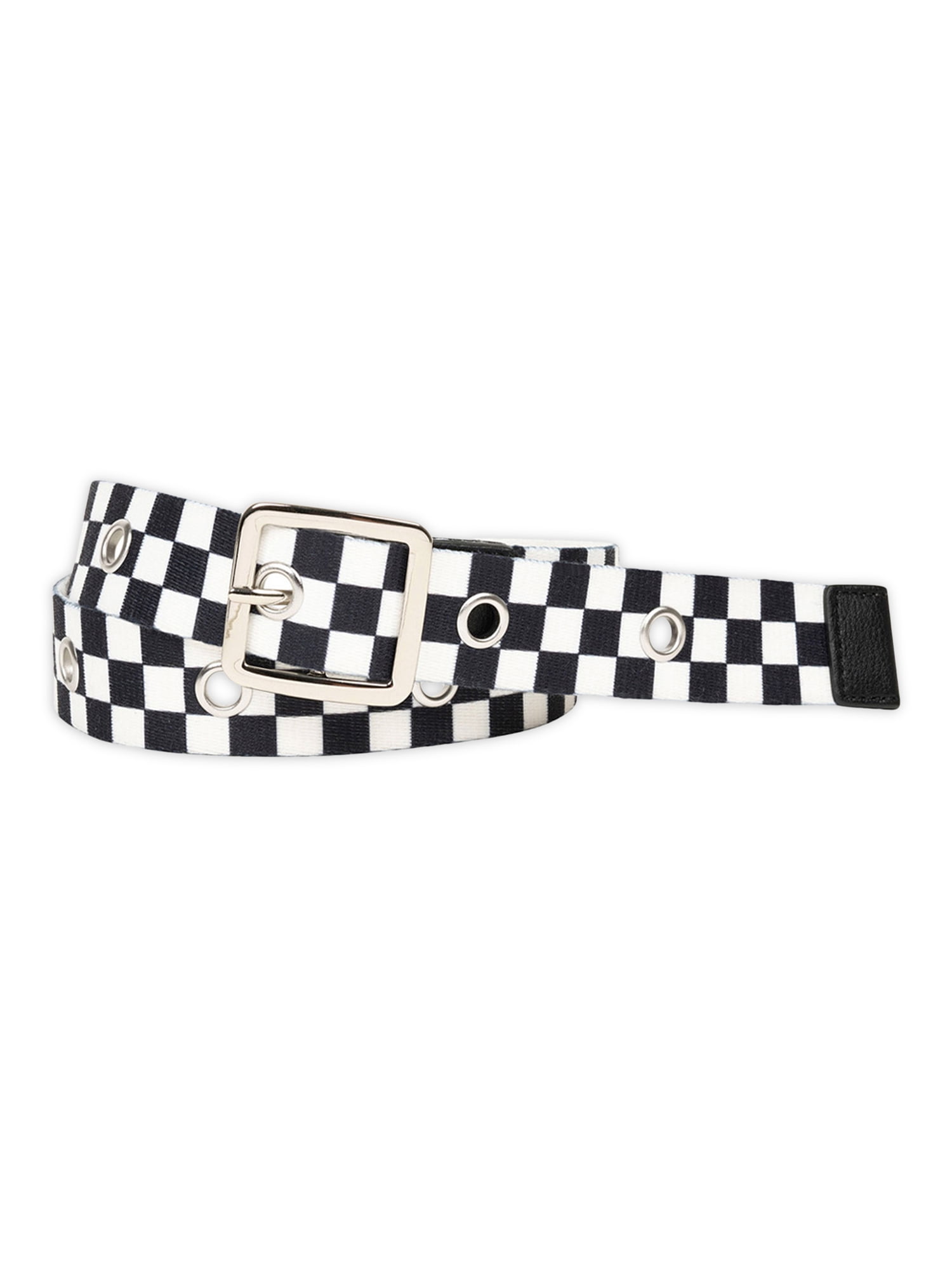 Black and online white checkered belt