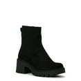 thumbnail image 1 of No Boundaries Women's Chelsea Boots with Knit Panel, 1 of 7