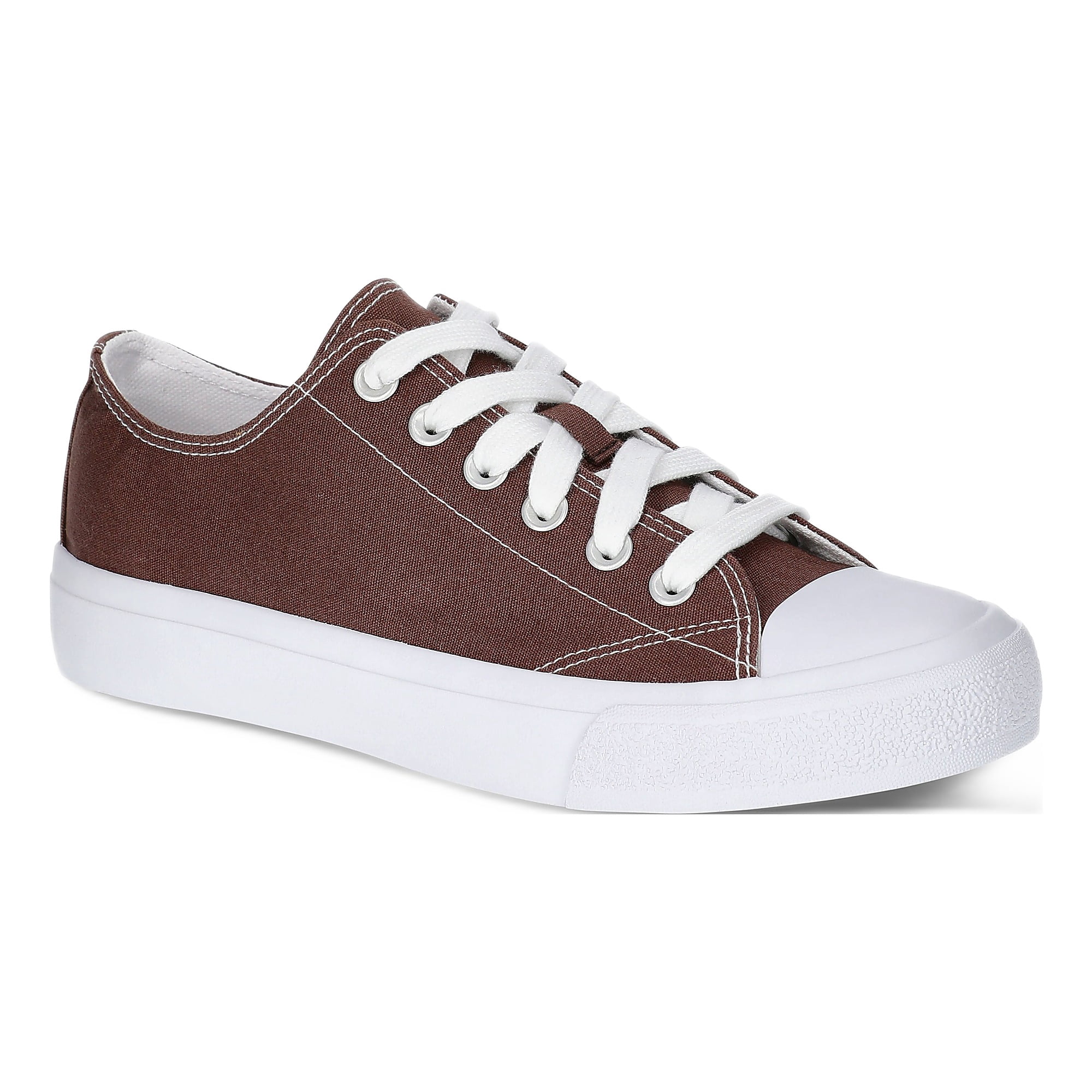No Boundaries Classic Lace Up Sneakers, Wide Width Available, Womens