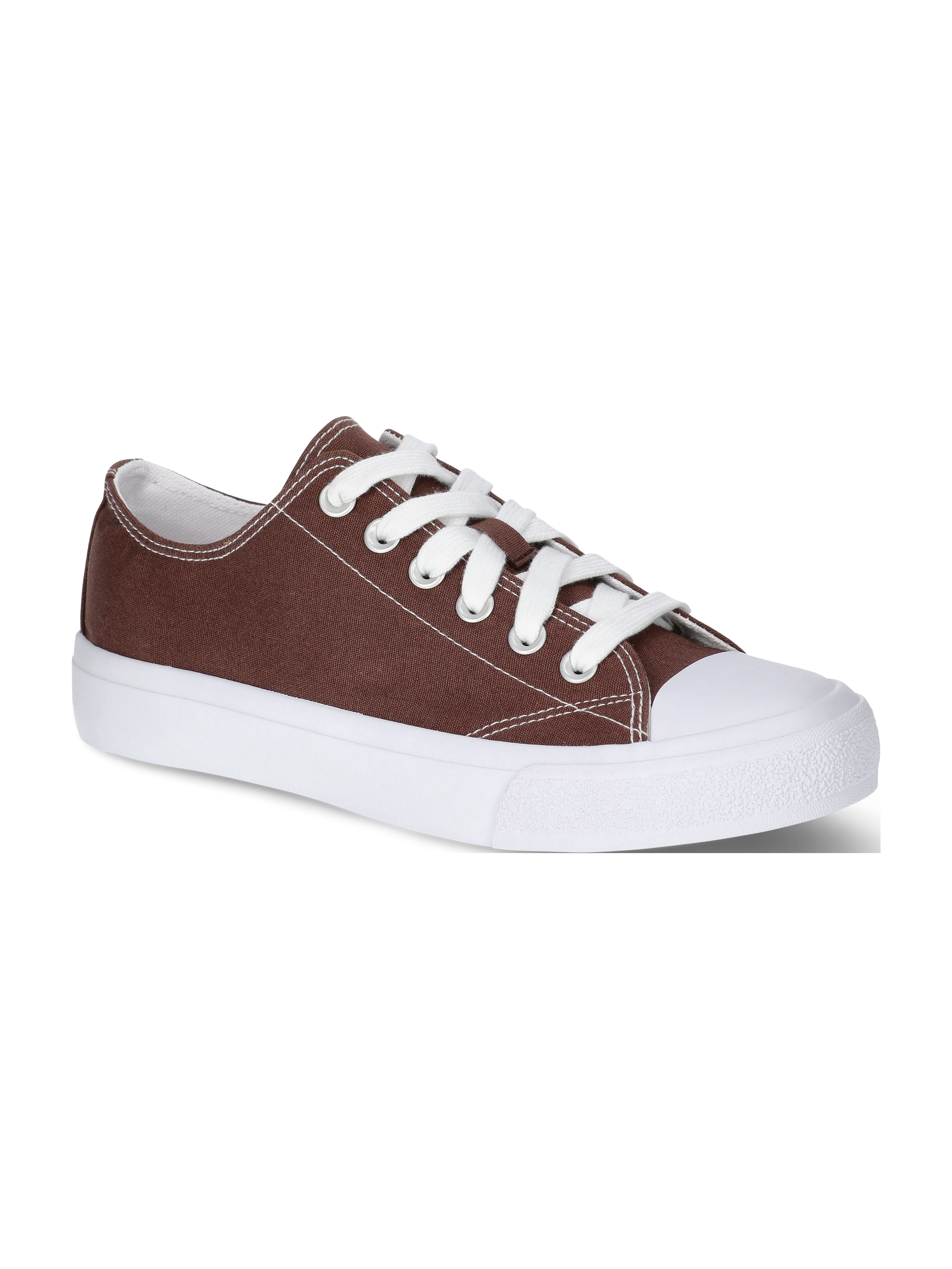 No Boundaries Classic Lace Up Sneakers, Wide Width Available, Womens