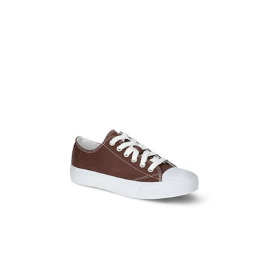 No Boundaries Classic Lace Up Sneakers, Wide Width Available, Womens