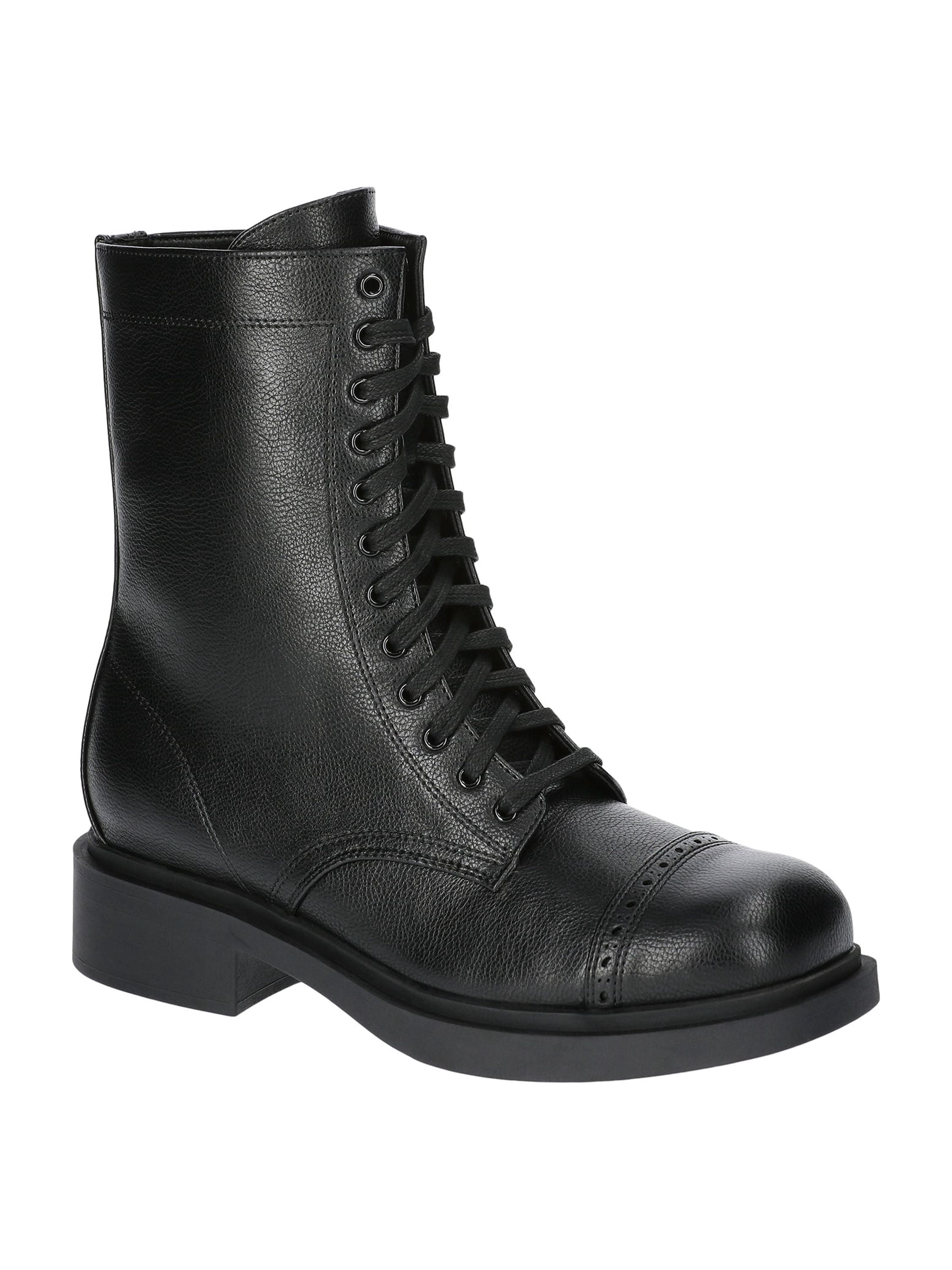 No Boundaries Women's Combat Boots, Wide Width Available