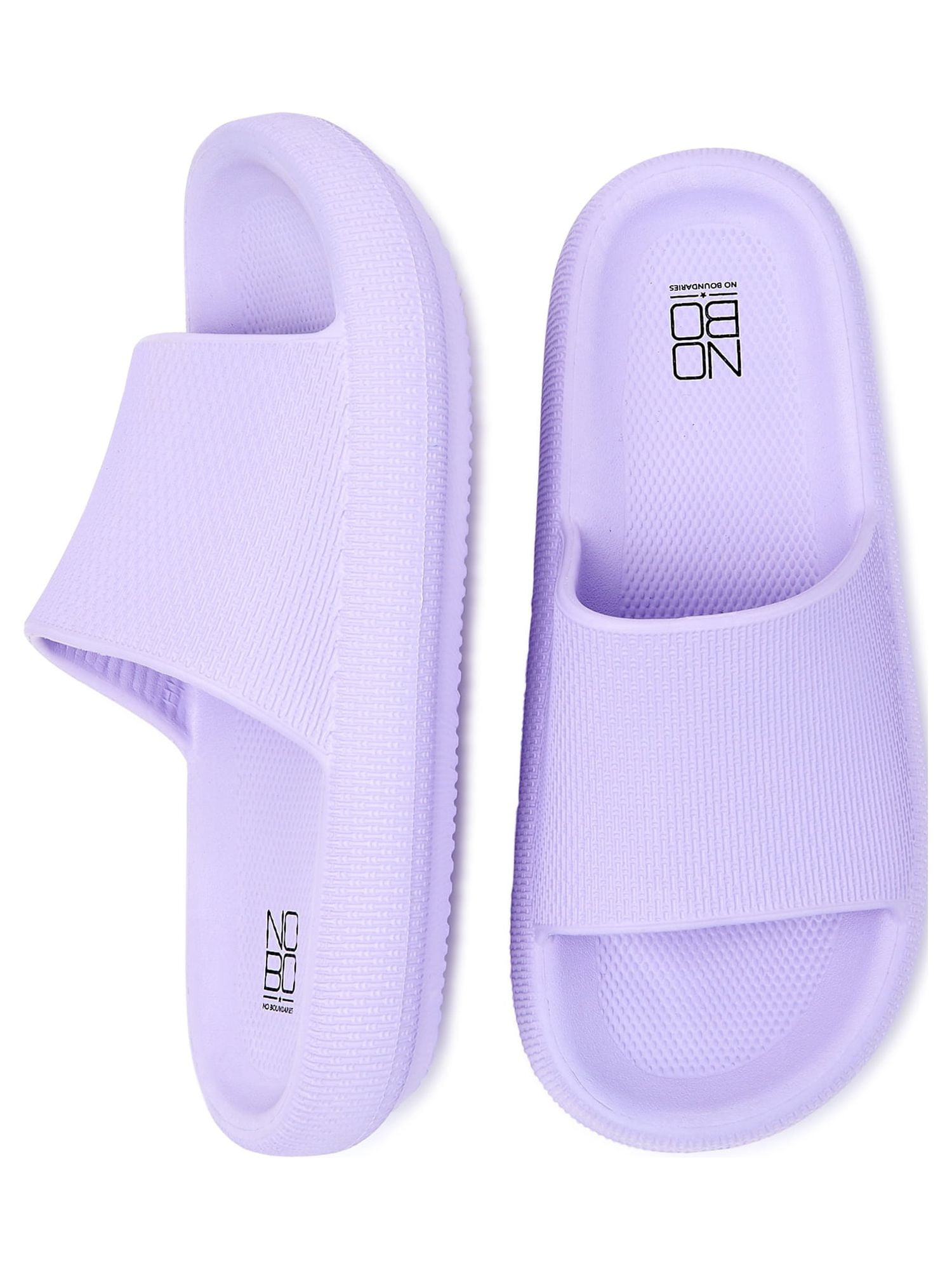 No Boundaries Women's Comfort Slide Sandals - Walmart.com