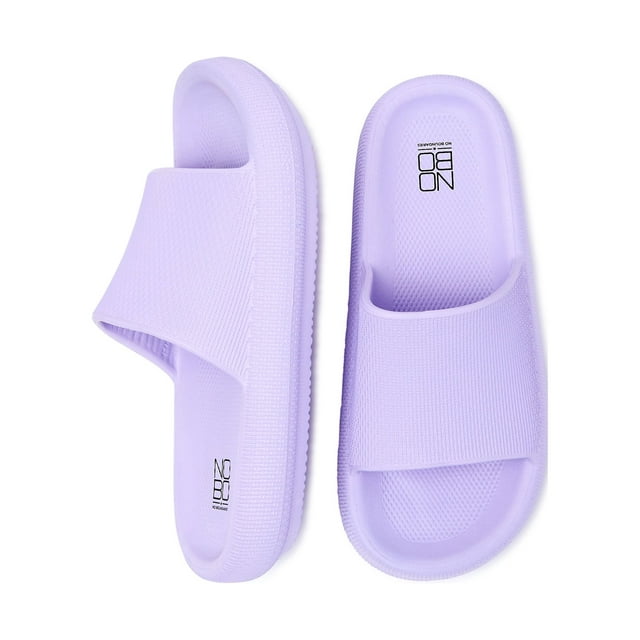 No Boundaries Women's Comfort Slide Sandals - Walmart.com