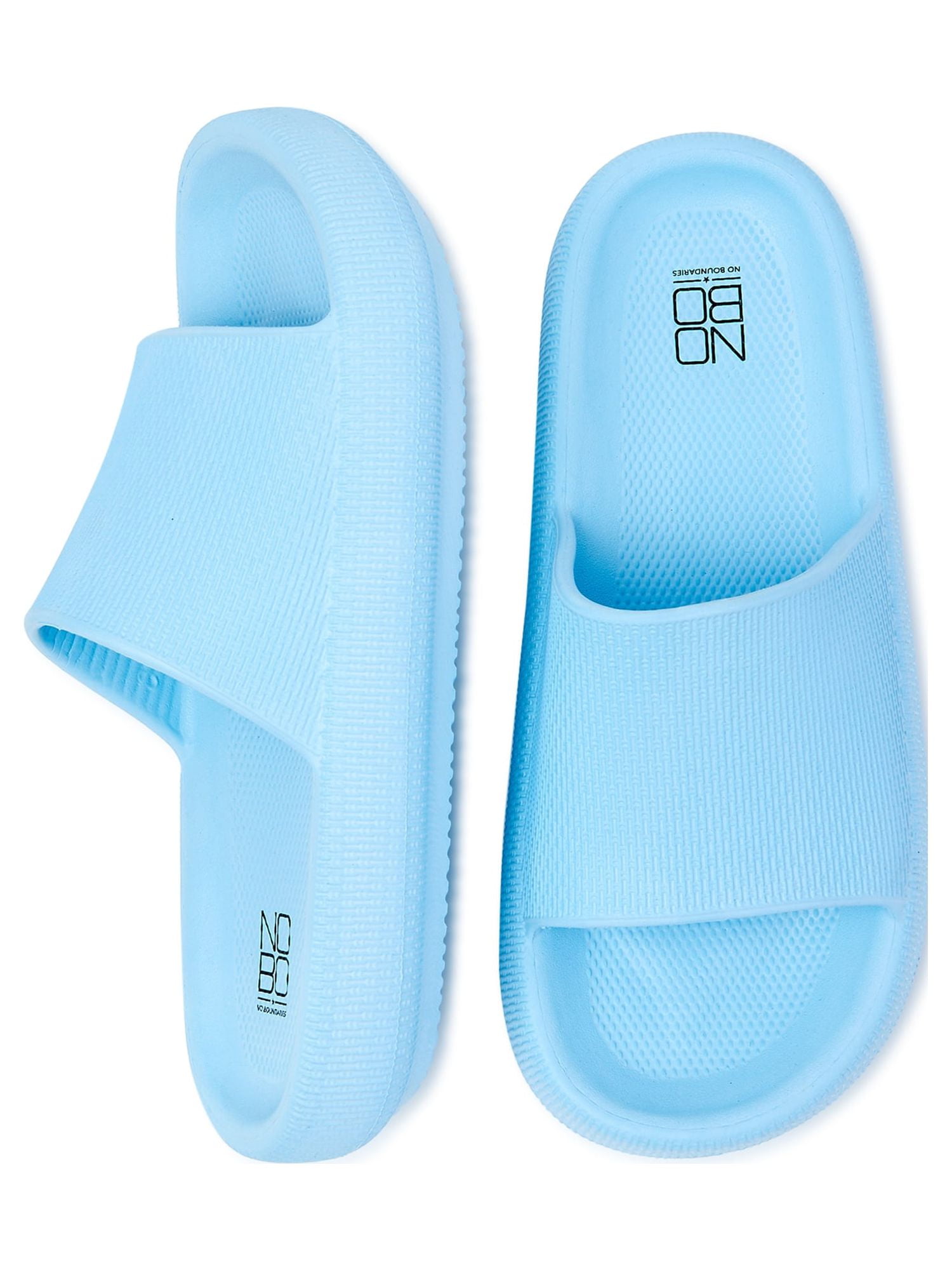 No Boundaries Women's Comfort Slide Sandals - Walmart.com