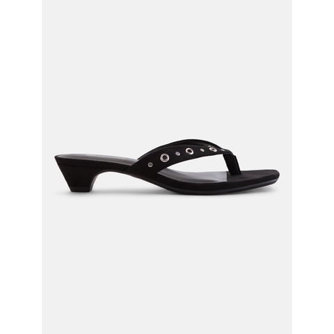 Women's Cone Heel Thong Sandals