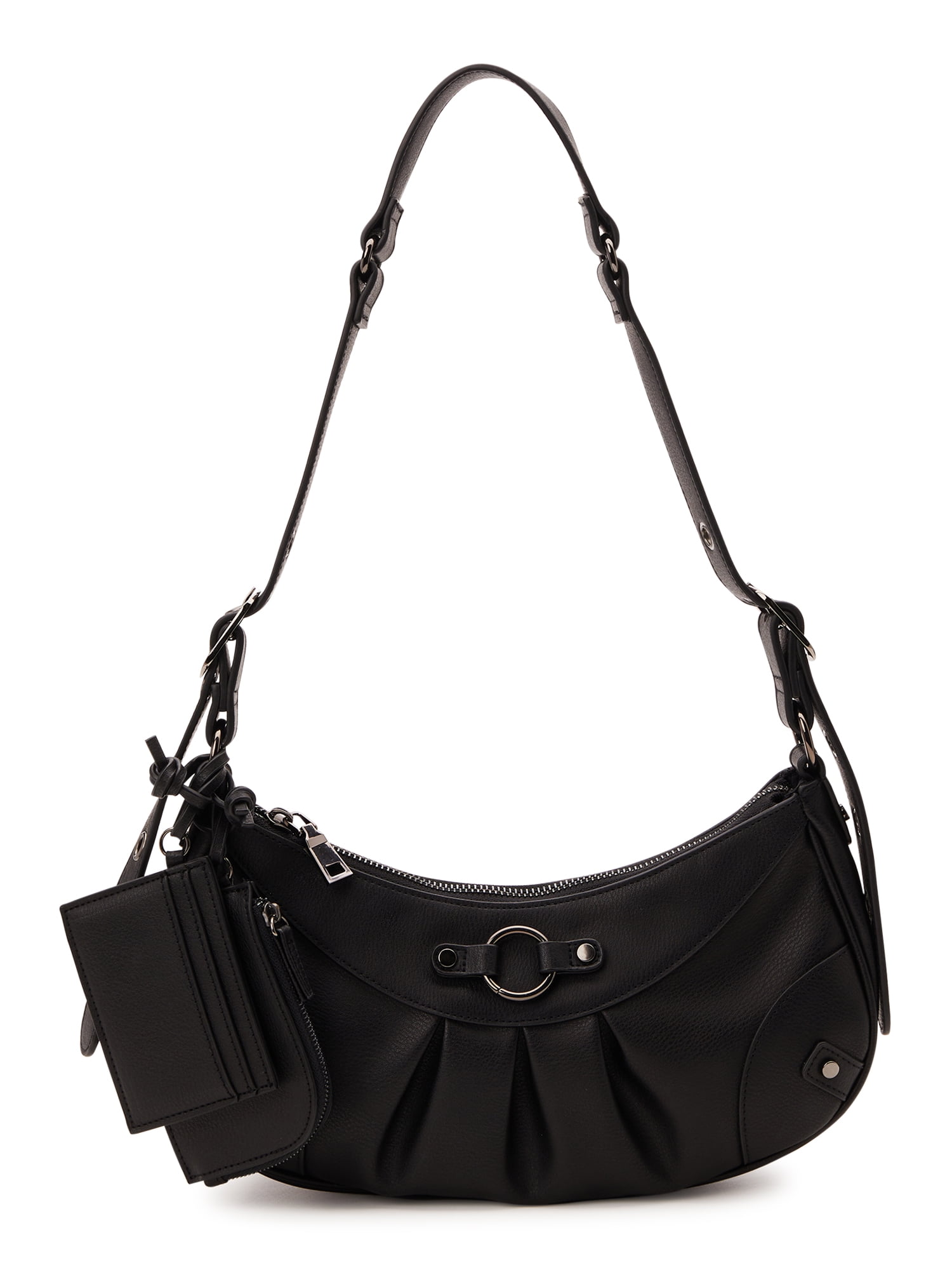 No Boundaries Women s Contemporary Hobo Bag Black