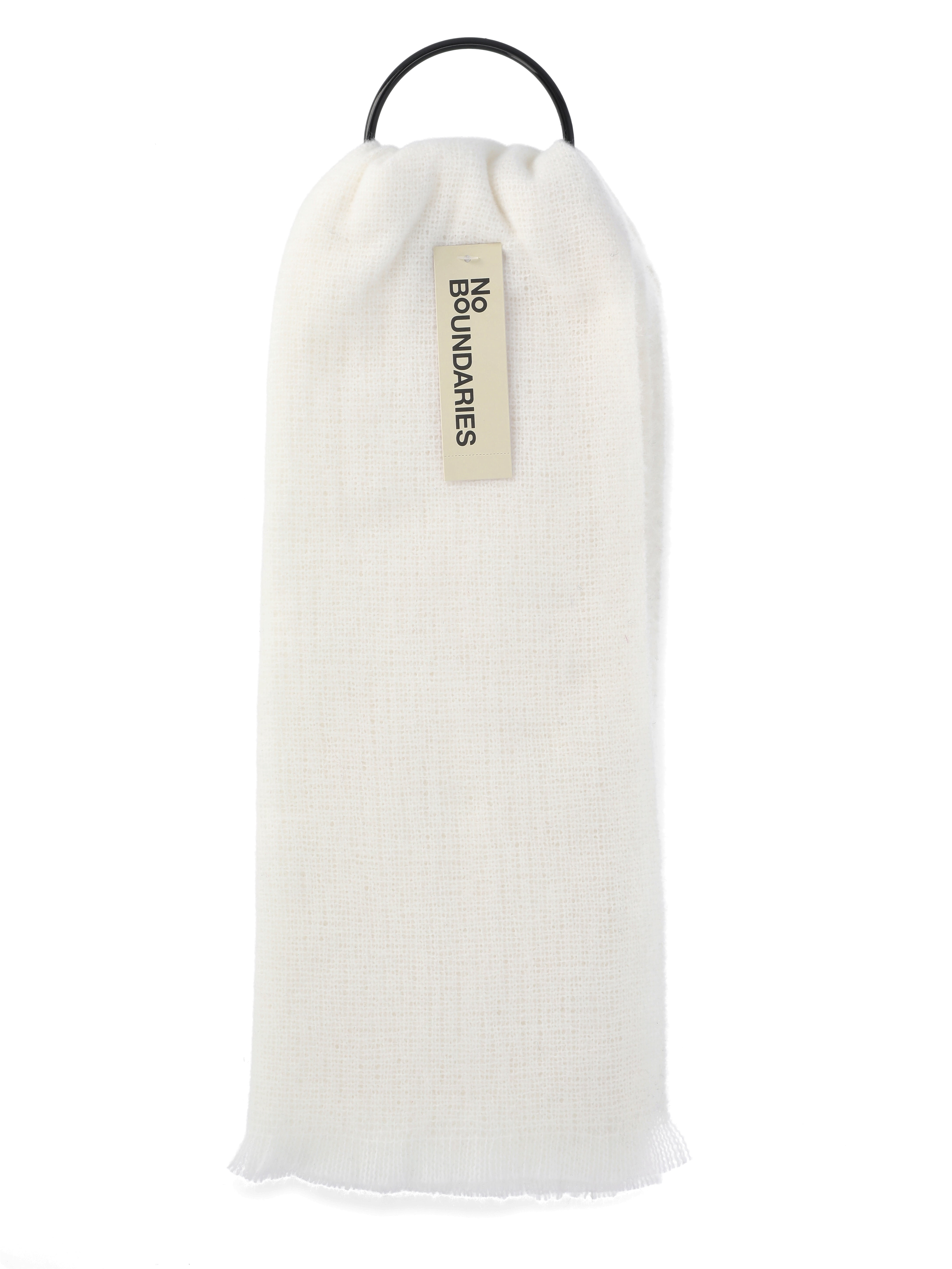 No Boundaries Women's Coordinating Blanket Scarf, One Size, Winter White