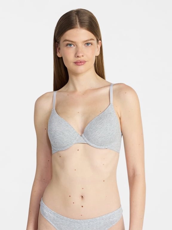 Cotton Blend Lightly Lined T-Shirt Bra, Women's 34A-40C