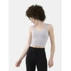 No Boundaries Cotton Stretch Ribbed Cropped Tank T