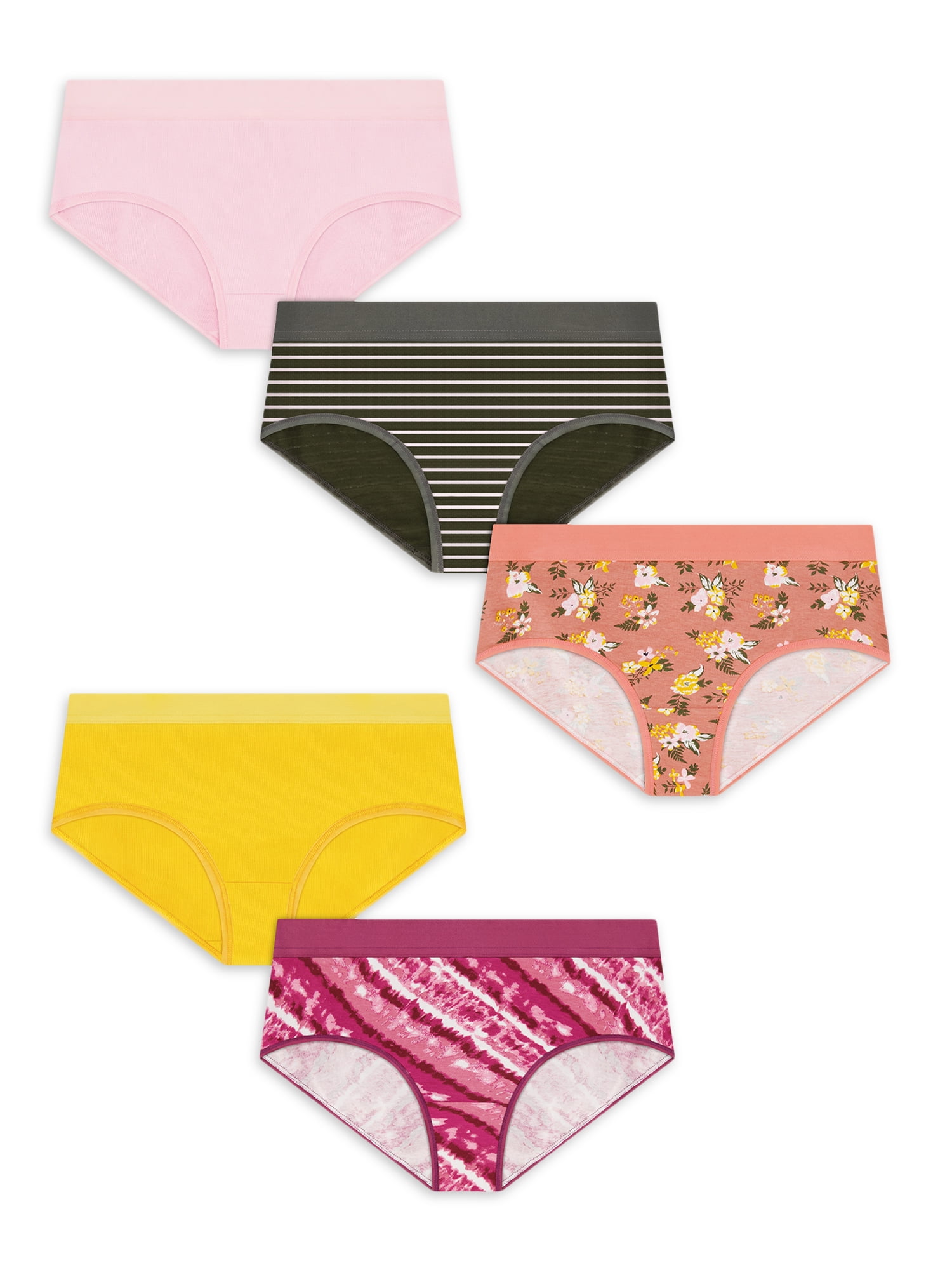 Panty Combo Pack of 4 Unique Design Hipster Panty For Women & Girls, Ladies,  cotton Fabric