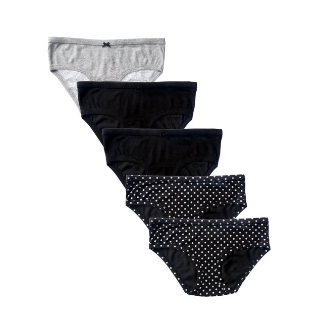 No Boundaries Women's Cotton Hipster Panties, 5Pack
