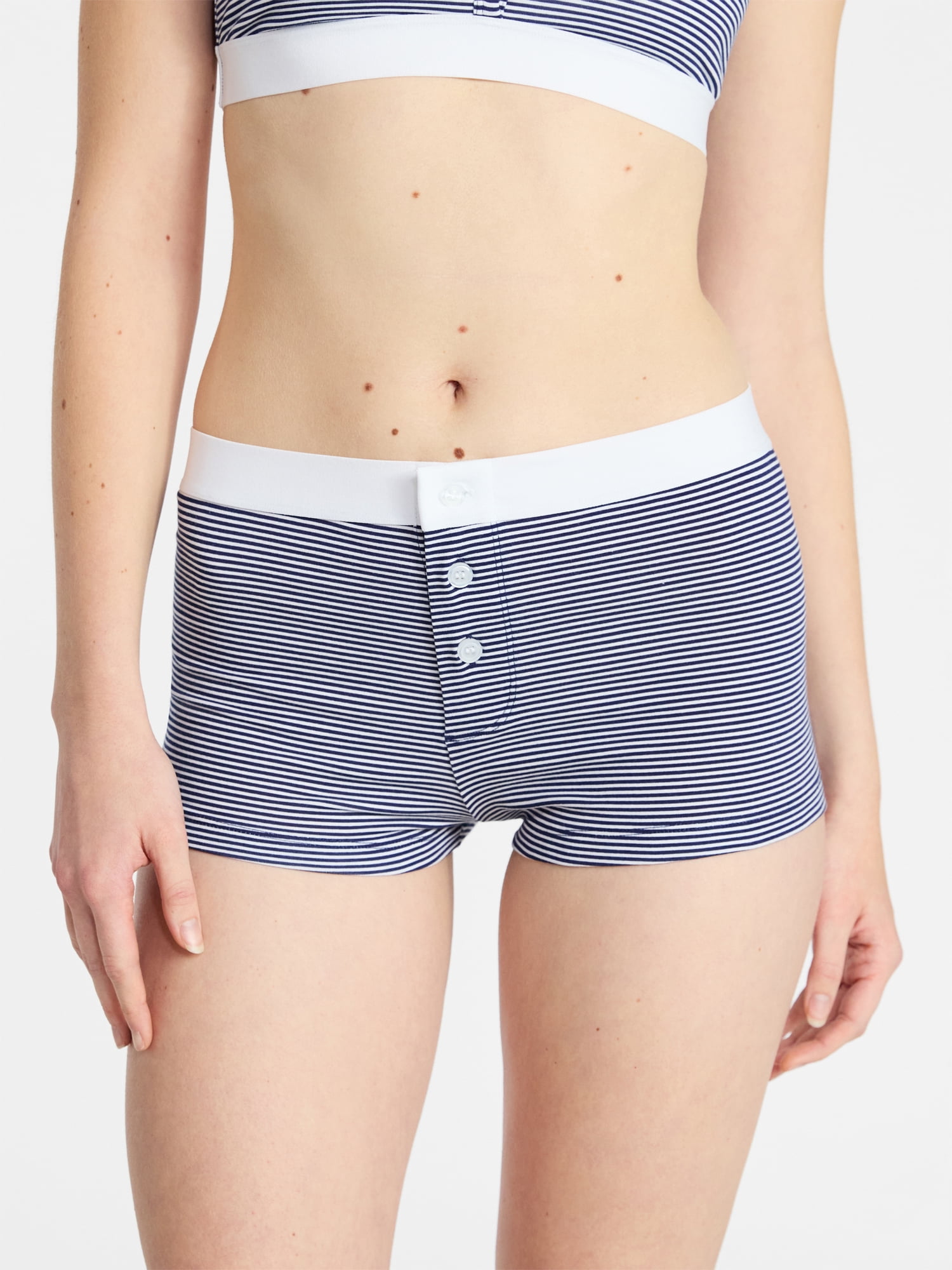 No Boundaries Women's Cotton Jersey Boyshort Panties, Sizes XS-XXXL