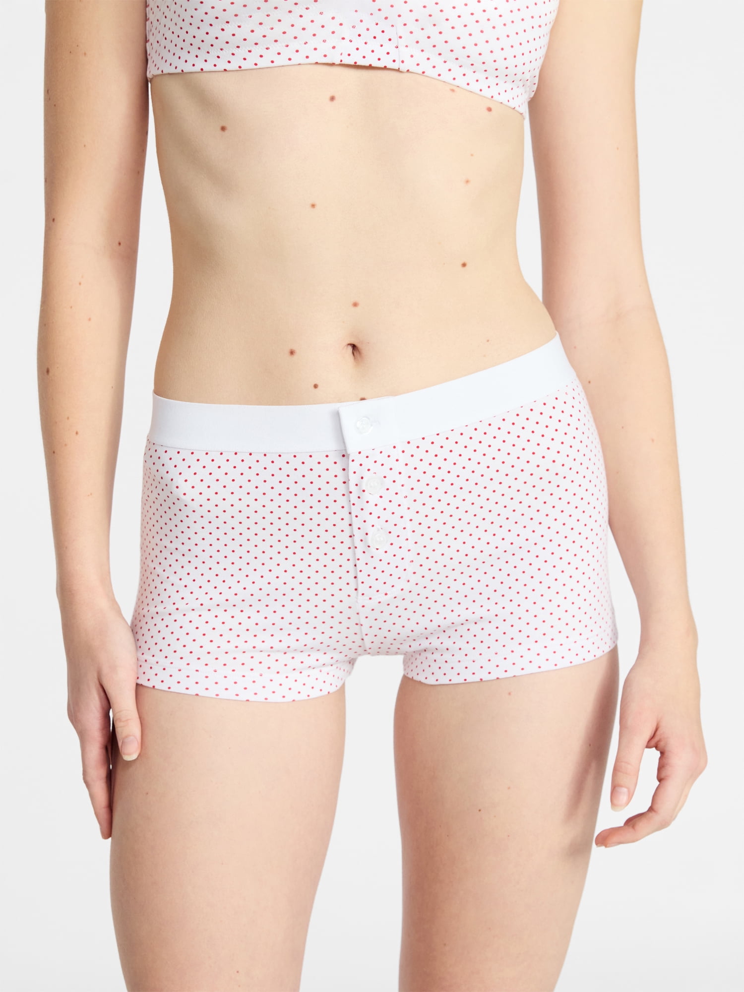 No Boundaries Women's Cotton Jersey Boyshort Panties, Sizes XS-XXXL