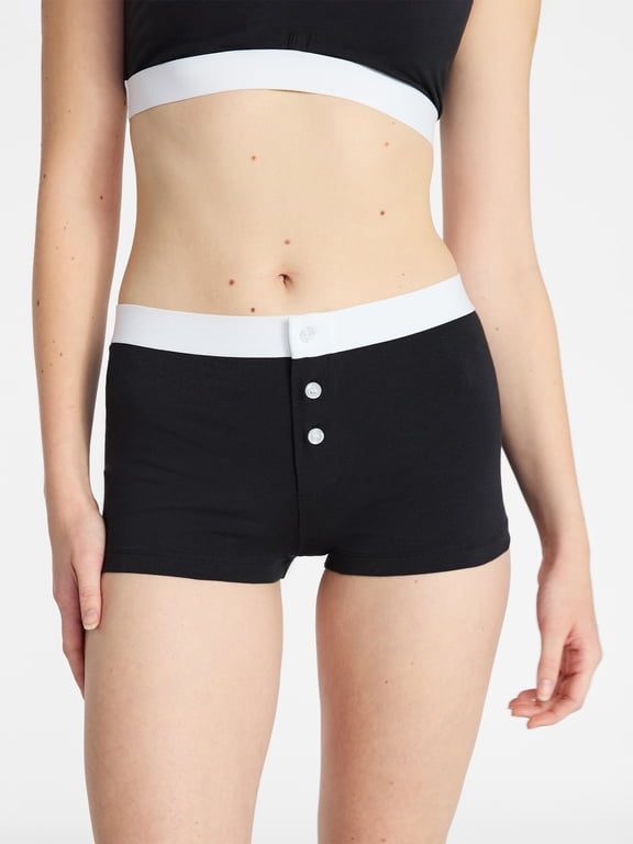 Women's Cotton Jersey Boyshort Panties, Sizes XS-XXXL