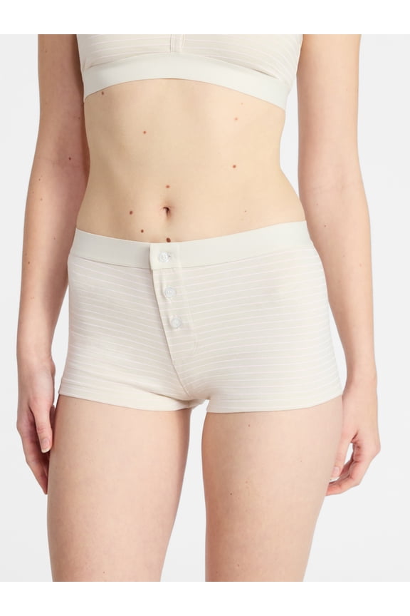 Women's Cotton Jersey Boyshort Panties, Sizes XS-XXXL