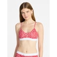 thumbnail image 1 of No Boundaries Women's Cotton Jersey Triangle Bralette w/Buttons Sizes XS-XXXL, 1 of 5